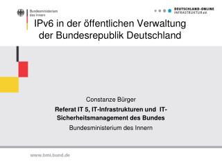 IPv6 in der öffentlichen Verwaltung der Bundesrepublik Deutschland
