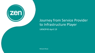 Journey from Service Provider to Infrastructure Player