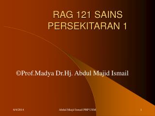 RAG 121 SAINS PERSEKITARAN 1