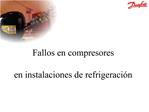 Fallos en compresores en instalaciones de refrigeraci n