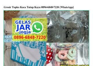 Grosir Toples Kaca Tutup Kayu O896~6848~722O[wa]