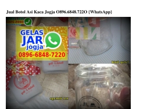 Jual Botol Asi Kaca Jogja Ö896·6848·722Ö[wa]