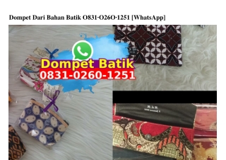 Dompet Dari Bahan Batik 0831 0260 1251[wa]