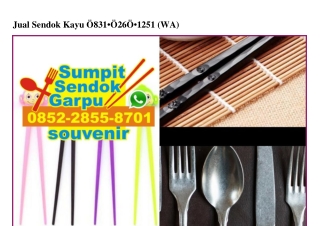 Jual Sendok Kayu 083I 0260 I25I[wa]