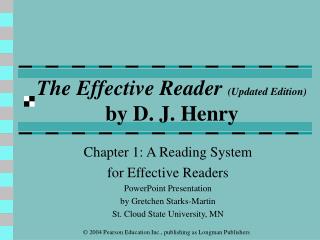 The Effective Reader (Updated Edition) by D. J. Henry