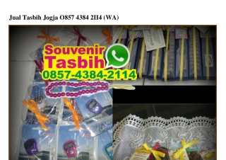 Jual Tasbih Jogja 0857–4384–2II4[wa]