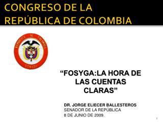 CONGRESO DE LA REPÚBLICA DE COLOMBIA