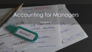 Accounting for Managers