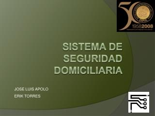 Sistema de Seguridad Domiciliaria