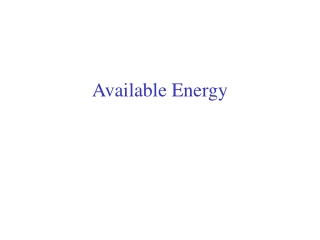 Available Energy