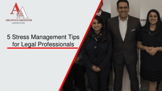 5 Stress Management Tips for Legal Professionals.