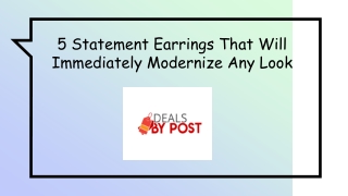 5 Statement Earrings That Will Immediately Modernize Any Look