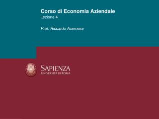 Corso di Economia Aziendale