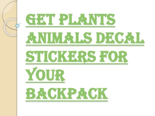 Why Choose Plants Animals Decal Stickers?