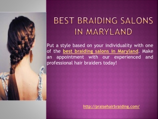 Best Braiding Salons in Maryland