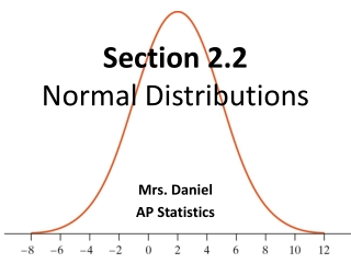 Section 2.2  Normal Distributions
