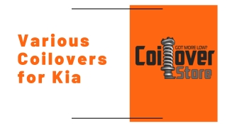 Various Coilovers for Kia at CoiloverStore