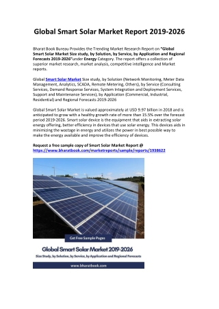 Global Smart Solar Market Report 2019-2026