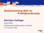 Samenwerking ROC en Praktijkonderwijs