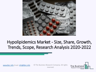 Hypolipidemics Market To Register The Highest CAGR During Forecast Period 2020 to 2022