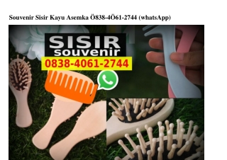 Souvenir Sisir Kayu Asemka Ô838 4Ô61 2744[wa]