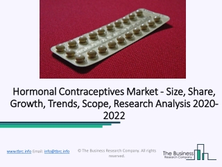 Hormonal Contraceptives Market Analysis By Size, Share, Growth, Demand Opportunity During 2022