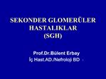 SEKONDER GLOMER LER HASTALIKLAR SGH