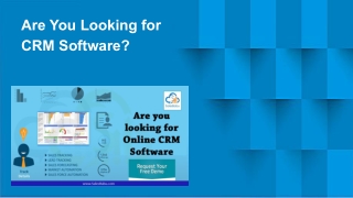 Are You Looking for CRM Software?