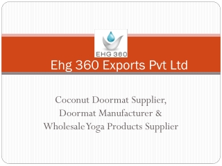 Coconut Doormat Supplier, Doormat Manufacturer & Wholesale Yoga Products Supplier