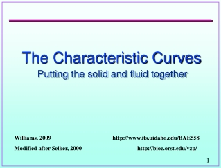 The Characteristic Curves