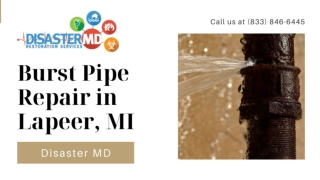 Broken or Burst Pipe Damage Repair - Disaster MD Restoration