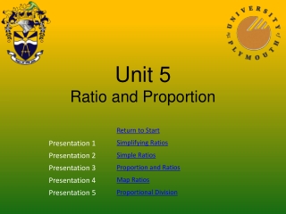 Unit 5 Ratio and Proportion