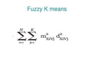 Fuzzy K means