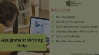 Best Quality Assignment Writing Help |World No. 1 Assignment Help