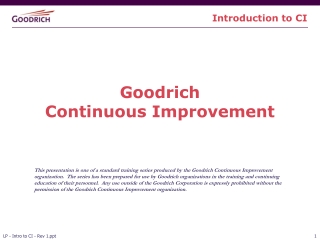 Goodrich Continuous Improvement