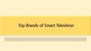 Top Brands of Smart Television