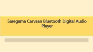 Saregama Carvaan Bluetooth Digital Audio Player