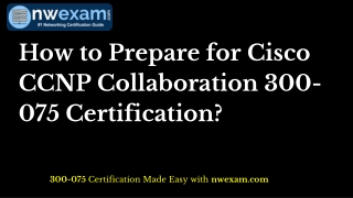 Sample Question | 300-075 CCNP Collaboration | CIPTV2 | Certification Exam