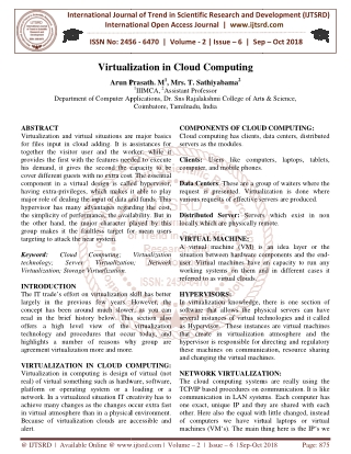 Virtualization in Cloud Computing