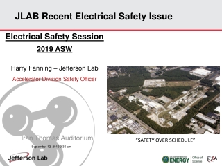 JLAB Recent Electrical Safety Issue