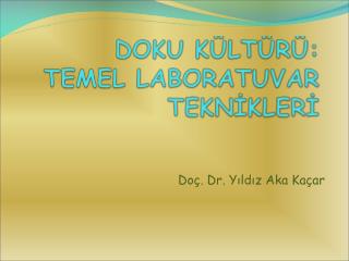 DOKU KÜLTÜRÜ: TEMEL LABORATUVAR TEKNİKLERİ