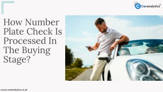 How Number Plate Check Is Processed In The Buying Stage?