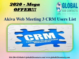 Akiva Web Meeting 3 CRM Users List