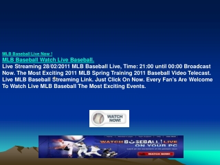 Royals vs Rangers Mets Live Streaming MLB Sopcast 28/02/2011