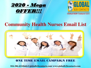 Community Health Nurses Email List