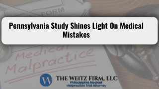 Pennsylvania Study Shines Light On Medical Mistakes