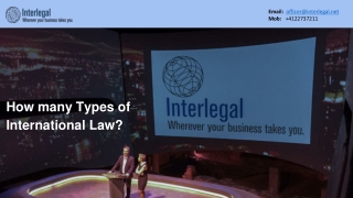 How many types of international law ?