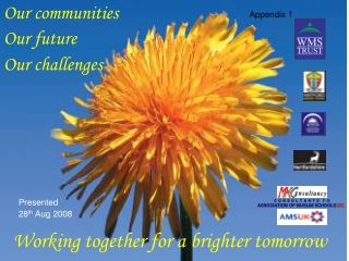 Our communities  Our future  Our challenges