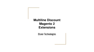 Multiline Discount Magento 2 Extensions