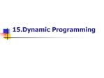 15.Dynamic Programming